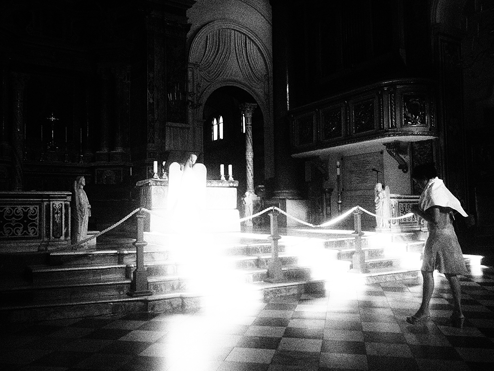 Worshippers in Amalfi