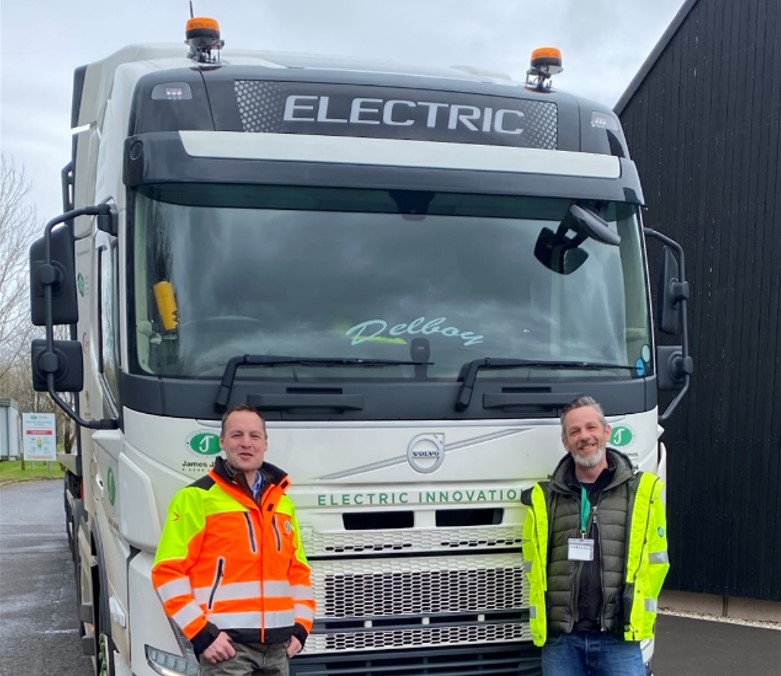 Timber lorry trial at James Jones & Sons